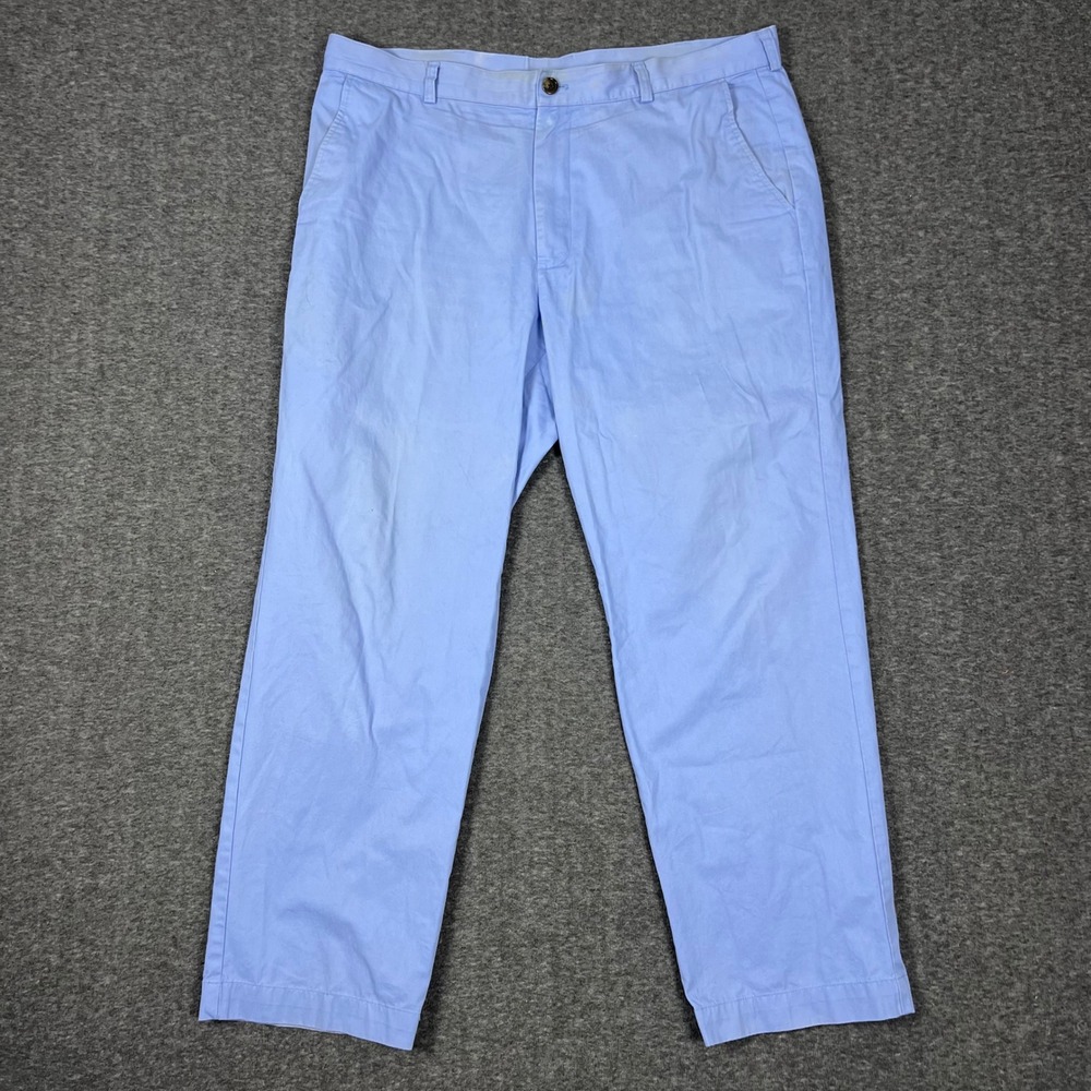 Brooks Brothers 346 Chino Pants Men's 38x30 Light Blue Straight Leg Preppy Golf